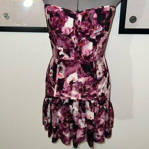 Parker Britney Rosewood Floral Dress